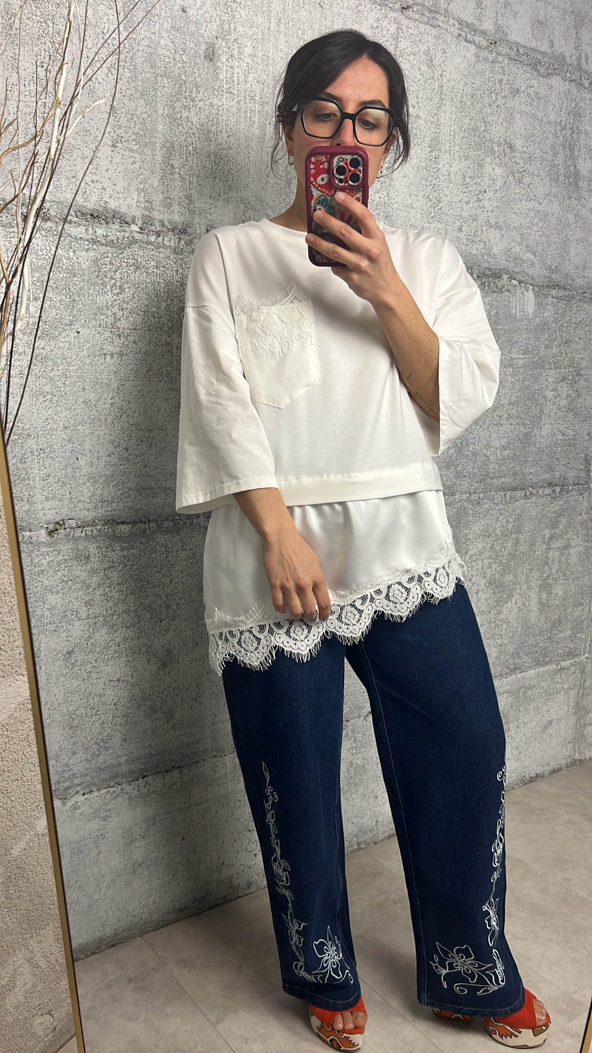 Maglia Over pizzo