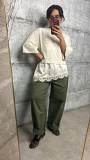 Maglia Over pizzo