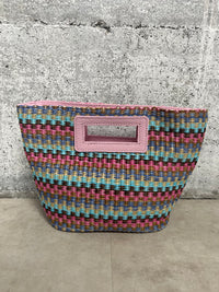 Borsa Raffia Bicolor
