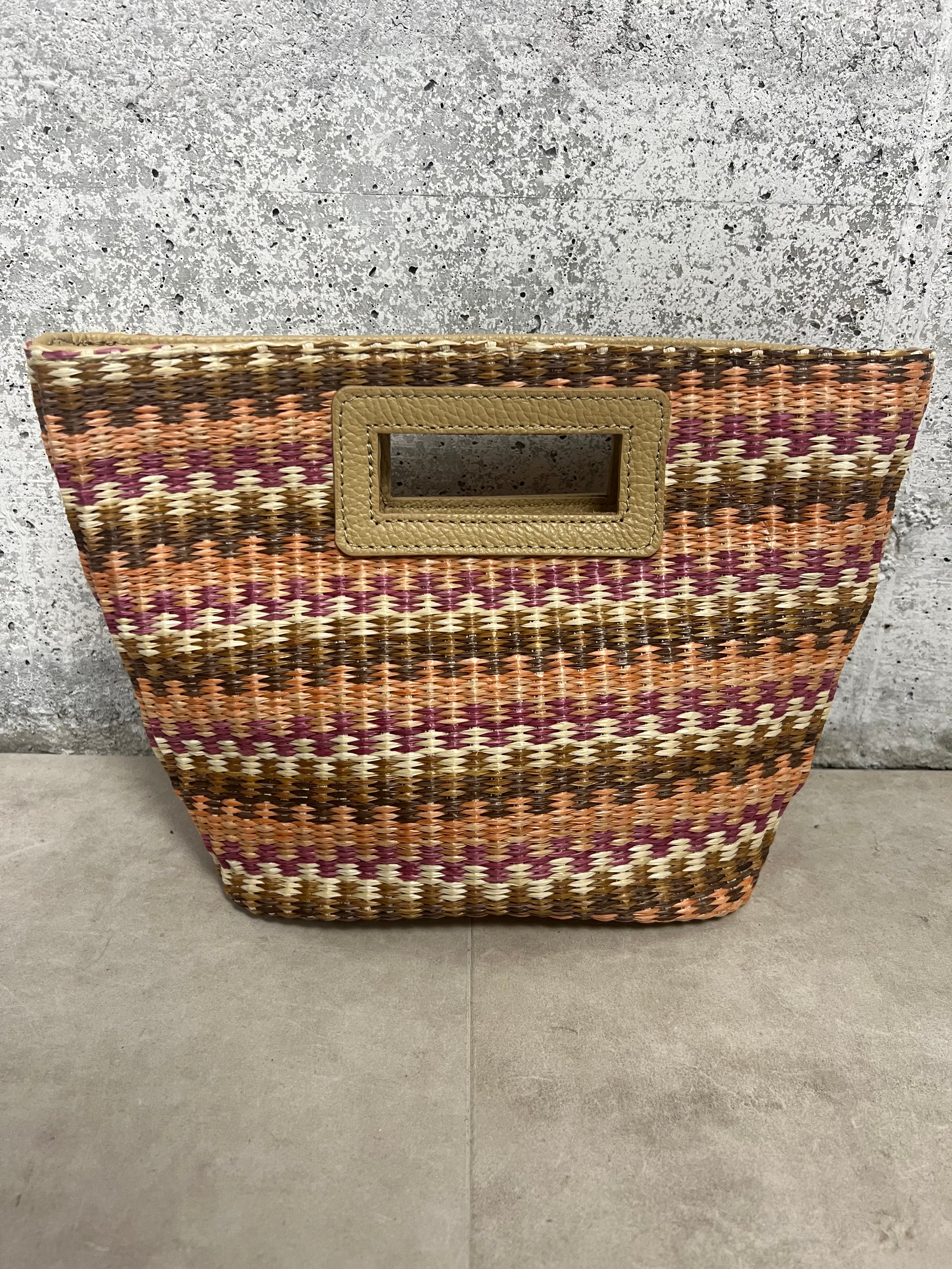 Borsa Raffia Bicolor